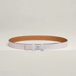 Mini Constance belt buckle & Reversible leather strap 24 mm - Image 2